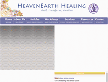 Tablet Screenshot of heavenearthhealing.com